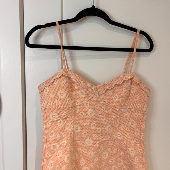 DV by Dolce Vita Pink Embroidered Mini Shift Dress Medium Coquette - Picture 8 of 9